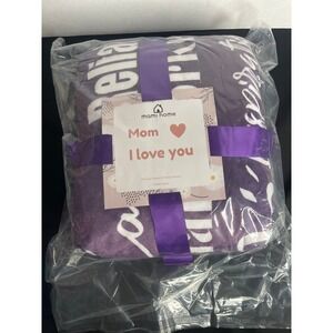 GiltGlimmer Gifts for Mom, Mom Birthday Gifts Blanket, 60"x50" Purple Fleece